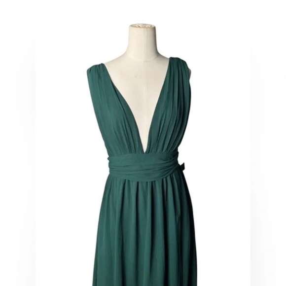 LULUS - Heavenly Hues Forest Green Maxi Dress Size M - Picture 5 of 8